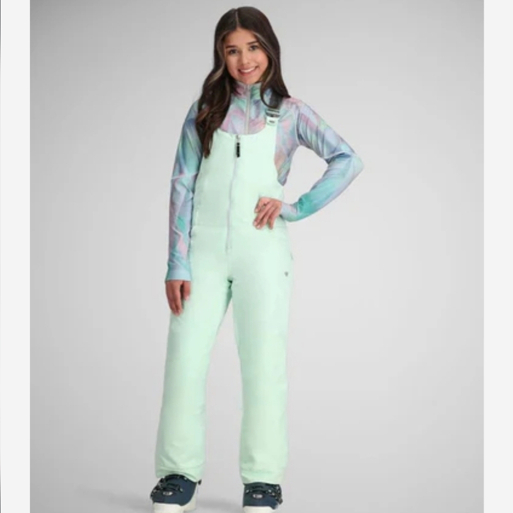 NWT Winter Mint Green OBERMEYER TEEN ( Size 14-16) SNOW BIB OVERALLS